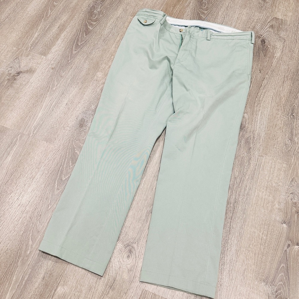 Polo Ralph Lauren‎ Pants Mens 38x32 Straight Fit Chino Pants Green Cotton Chinos